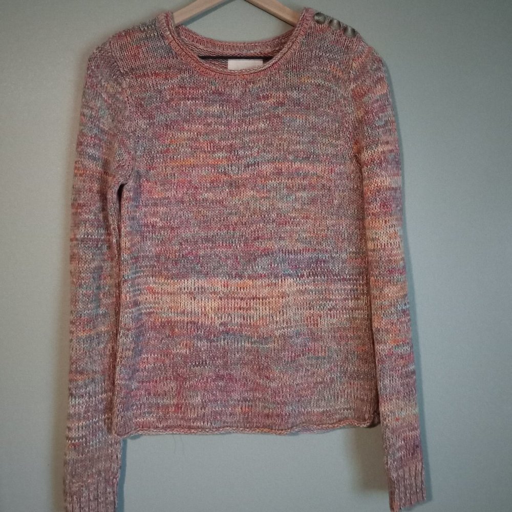 Colorful woven sweater